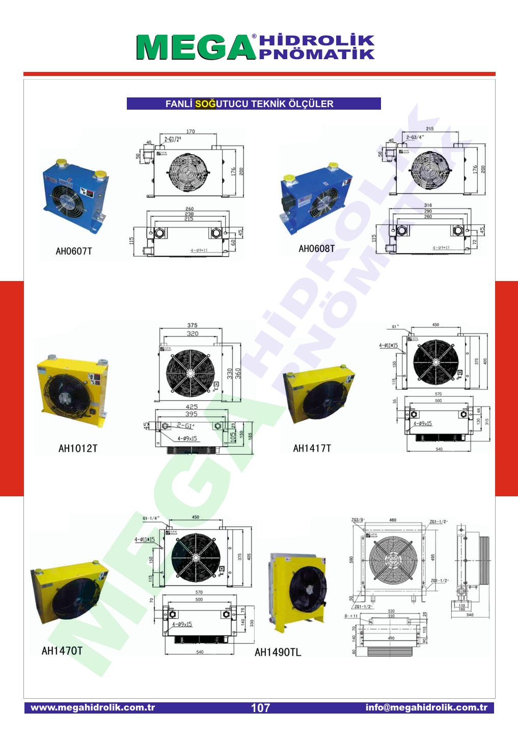 Ah1470 Fanlı Yağ Soğutucu 200 lt
